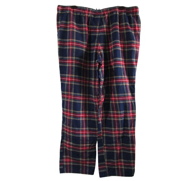 J Crew Mens XL Plaid Flannel Pajama Pants Elastic Waistband Pockets GUC - Picture 2 of 12